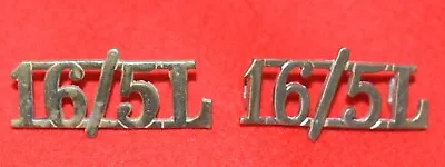 British Army. 16th/5th Queen’s Lancers Genuine OR’s Shoulder Titles • £18