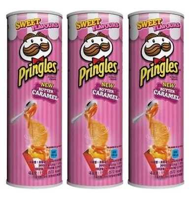 £15.56 • Buy Pringles Butter Caramel Flavor Potato Chips Korean Snacks Food 110g X 3packs