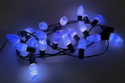 20 Vintage GE C 9 1/2 Blue Flame Christmas Light Bulbs NO BOX L9 • $59.99