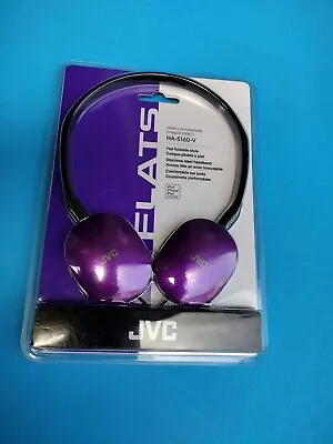  New JVC HA-S160V Flat & Foldable Lightweight On-Ear Stereo Headphones PURPLE • $16.99