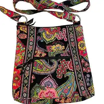 Vera Bradley Hipster Crossbody Bag Top Zip Symphony In Hue 10  X 11  • $28.99