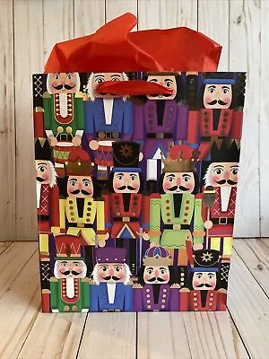 Nutcracker Ballet Paper Gift Bag Ribbon Handle+ Tissue 11.5”x9.5” Christmas New • $9.95