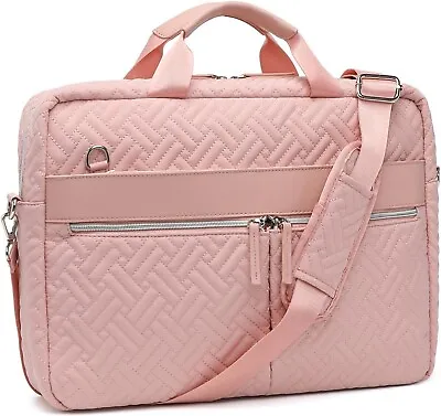 Laptop Bag For Women 15.6 Inch Quilted Laptop Briefcase Ladies Water-Repellent • £26