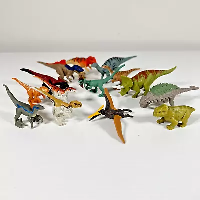 Mattel Jurassic Park World Camp Cretaceous - Lot Of 14 Mini 1  Dinosaurs Figures • $19.95