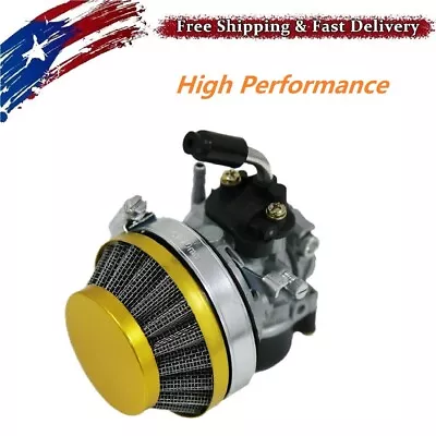 Yellow Air Filter Carburetor For 49cc 60cc 80cc Motorized Bike High Performance • $18.99