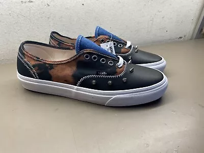 New Unisex Vans Authentic Tartan Daze Acid Dye Black Studs Size Men 9/Women 10.5 • $60