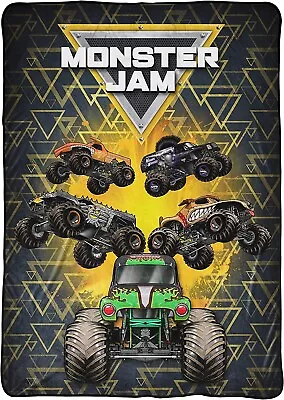 Monster Jam  Grave Digger  Kids 62  X 90   Twin/Full Blanket - AB082J7VCMW5 • $46.95