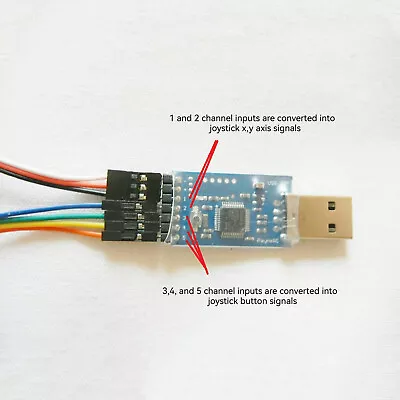 Model Aircraft Receiver To Joysticks Receiver To PC Controller Converter • $13.88