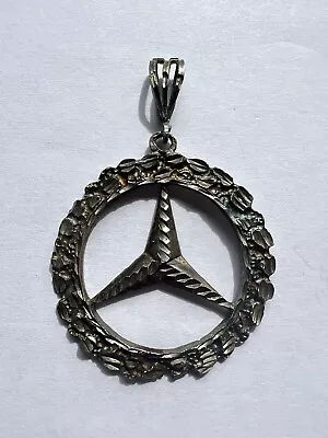 Vintage Mercedes Benz Car Auto Charm / Pendant Necklace / 1  7/8” Rare • $19.95