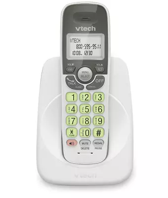 VTech VG101 DECT 6.0 Cordless Telephone W Handset Speakerphone White NEW! • $23.95