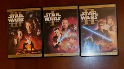 Star Wars Prequel Trilogy Episode 1-3 6-DVD Complete Widescreen Set W/Inserts • $19