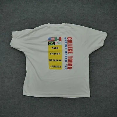 Vintage Spring Break T Shirt Mens XL White Jamaica 1996 Tour 90s • $12.77