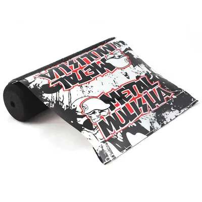 New White/Black Metal Mulisha Sponge Foam Crossbar Protection Pad (7.9in Long) • $10.95