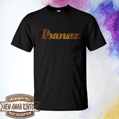 Tee Shirt Mens Unisex Ibanez Guitars Wood Logo Tshirt Short Sleeve • $19.50