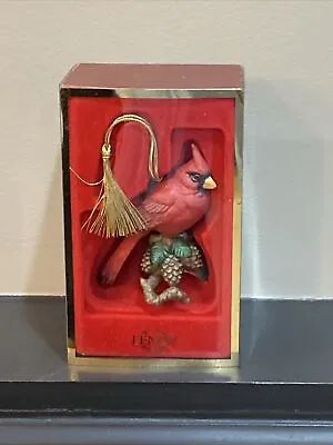 Lenox Cardinal Winter Greetings Christmas Ornament Holiday Decor Red Bird In Box • $19.90