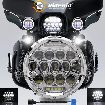 7 Inch LED Headlight DHL For Harley Street Glide Special FLHXS FLHX Motorcycle • $29.98
