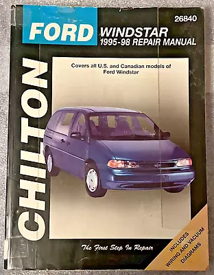 Ford Windstar 1995-98 Chilton 26840 Mini Van Repair Manual - Ex-Library Book • $11.98