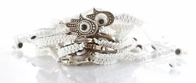 $4.74 • Buy SPIRITUAL Hamsa HAND Evil Eye String White Kabbalah Bracelet Lucky Charm Jewelry