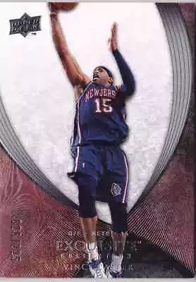 2007-08 Upper Deck Exquisite VINCE CARTER Base Card #d 225 NETS 12 • $95