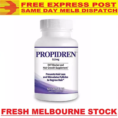 PROPIDREN Hair Growth Loss Vitamins DHT Blocker Biotin Saw Palmetto Supplement • $99.50