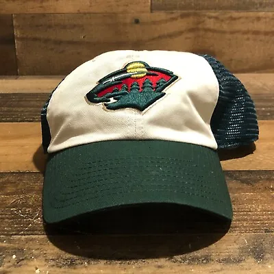 Minnesota Wild Hat Snapback Cap Mens Green NHL Hockey Soft Mesh Back Casual • $30.88