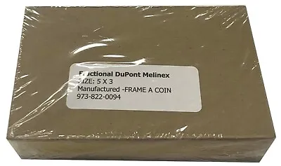 100 Frame A Coin DuPont Melinex Mylar Fractional Currency Sleeves 3X5 4 Mils NEW • $66.50