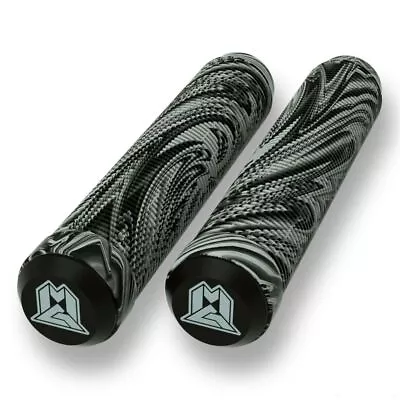 MGP 180mm Swirl Grind Scooter Grips - Grey/Black • £15.95