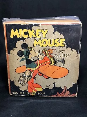 1933 Big Little Book MICKEY MOUSE  The Mail Pilot  Amoco Gas Ad Disney RARE ED! • $85.99