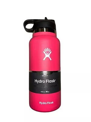 Hydro Flask 32 Oz Wide Mouth With Straw Lid - Watermelon • $5.50