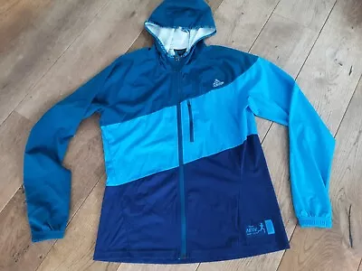Adidas Running Top Jacket Zipped Blue Medium Excellent Condition • £12.16
