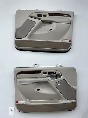 03-07 Cadillac Escalade Chevy GMC Set Of Front Power Door Panels OEM Shale • $219.99