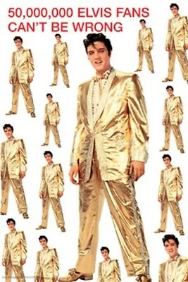 Elvis Presley Poster - Gold Suit - Rare New Hot 24x36 • $15.18