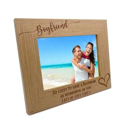 £12.99 • Buy Personalised Boyfriend As Wonderful As You Photo Frame Gift FW591