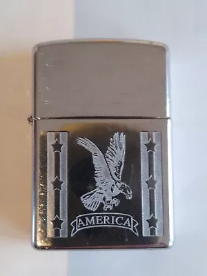 ZIPPO Windproof Lighter No KO5 With Eagle Engraved Chrome Case & No J05 Lighter  • £15