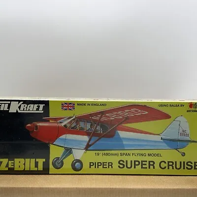 Vintage Keil Kraft Piper Super Cruiser Rubber Powered Balsa Model Kit Sealed Kit • £74.99