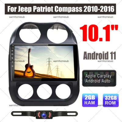 $134.99 • Buy Android 11 Car Stereo Radio GPS Carplay Touch Screen For Jeep Patriot Compass