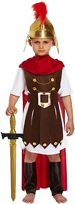 Kids Roman General Fancy Dress Costume Book Week Day Boys Gladiator Soldier UK • £7