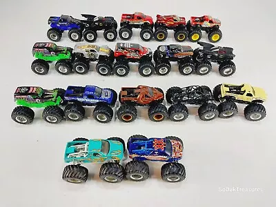 Hot Wheels Monster Jam Trucks 1:64 Scale Mixed Lot Of 17 • $37.77