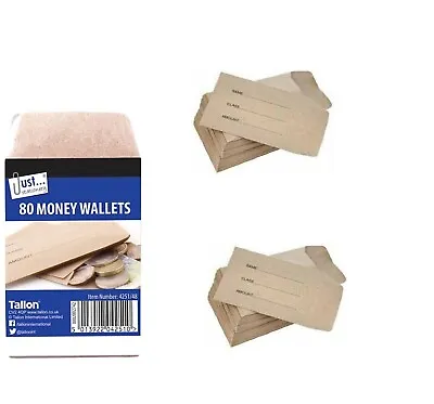 £12.97 • Buy 640 Small Brown Money Envelopes For School Dinner Money Wages Coin Beads & Seeds