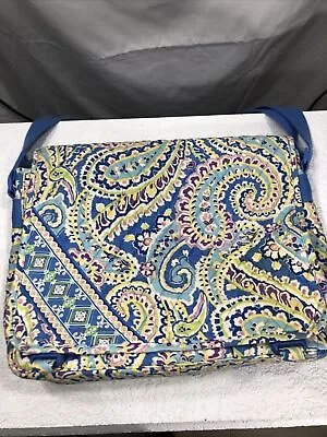 Vera Bradley Laptop Carry On Bag Paisley Blue • $16.99