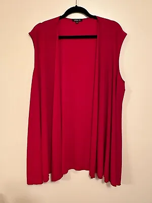 Vikki Vi Silky Jersey Swing Vest Women's Plus 3X Made In USA Red • $23.79