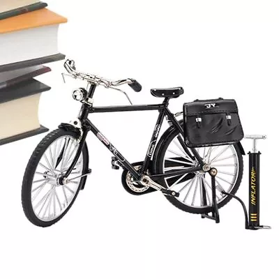 DIY Retro Bicycle Model Mini Alloy Bicycle Miniature Simulation Finger Bike Toys • £9.49