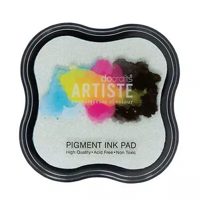 £4.29 • Buy Docrafts Artiste Pigment Ink Pad Stamping Rubber Stamp Card Craft-Clear Emboss