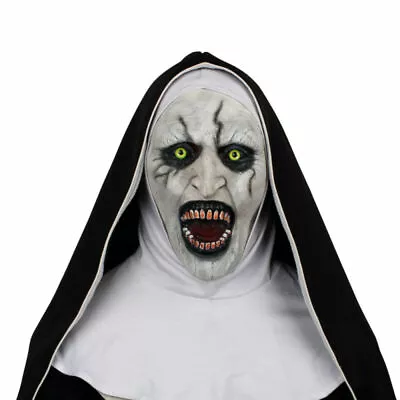 Cosplay The Nun Mask The Conjuring Valak Mask Halloween Scary Costume Props • $19