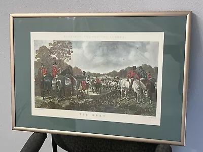 Vintage JF Herring Herring's Fox Hunting Scenes  The Meet  Engraving Print • £171.02