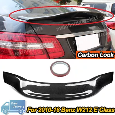 Carbon Fiber Style Rear Trunk Spoiler For Benz W212 E Class 2010-2016 RT Style • $92.99