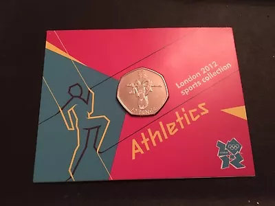 Olympic 'Athletics' 2011 50p Coin In A 'London 2012 Sports Collection' Pack. BU. • £8