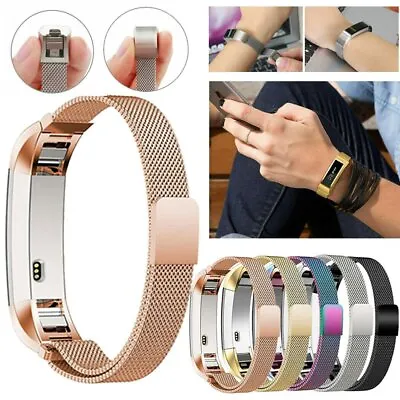 $8.99 • Buy For Fitbit Charge 2 Band Milanese Loop Metal Stainless Steel Wristband Strap