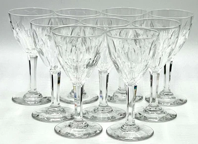 $89.99 • Buy SET OF 9 VAL ST LAMBERT FINE CRYSTAL 4in SHERRY WINE GLASSES; NESTOR HAMLET