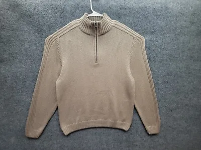 Columbia Sweater Mens XL Beige 1/4 Zip Long Sleeve Pullover • $19.99